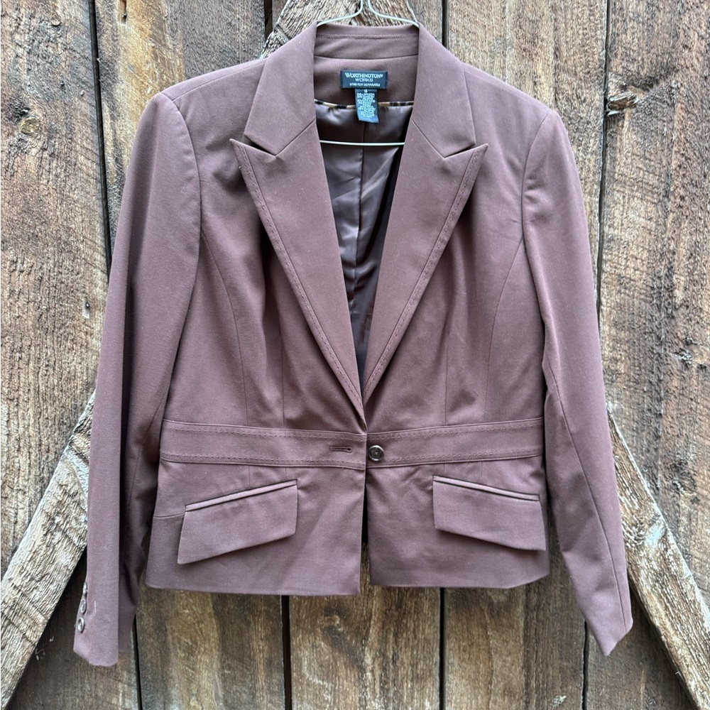Chocolate brown blazer